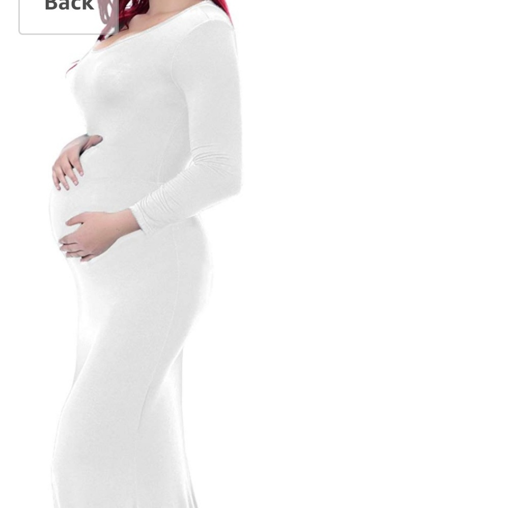 White Maternity Dress